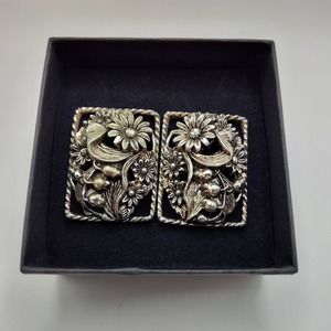 Sarah Coventry Floral Clip Earrings